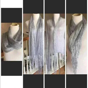 Sparkle silver scarf